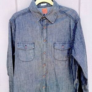 Taylor Stitch vintage denim long-sleeve shirt… size 42